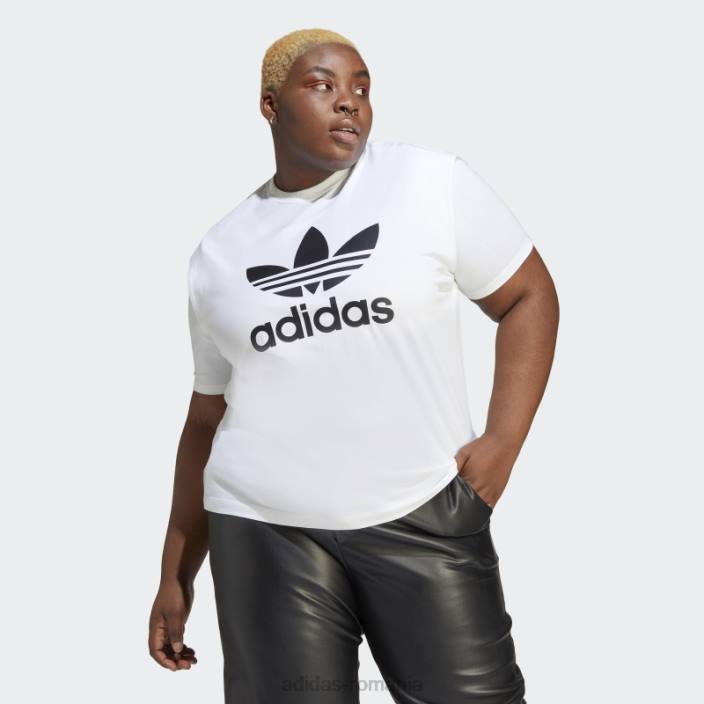 Adidas intotdeauna tricou original (plus marime) alb adidas femei alb 2JBN17478