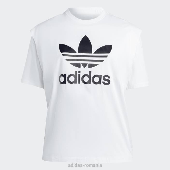 Adidas intotdeauna tricou original (plus marime) alb adidas femei alb 2JBN17478