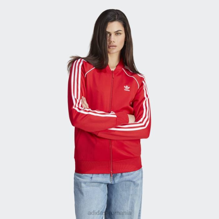 Adidas jachetă adicolor classics sst scarlet femei stacojiu 2JBN9758