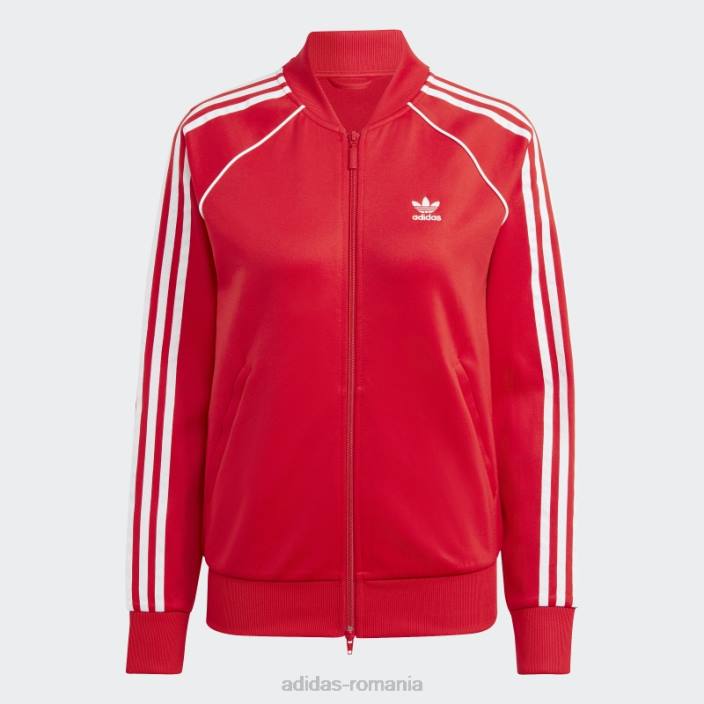 Adidas jachetă adicolor classics sst scarlet femei stacojiu 2JBN9758