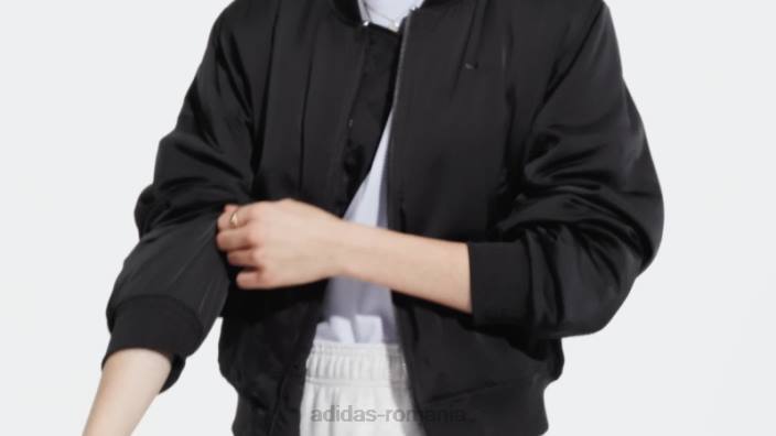 Adidas jachetă bomber premium essentials neagră femei negru 2JBN16664