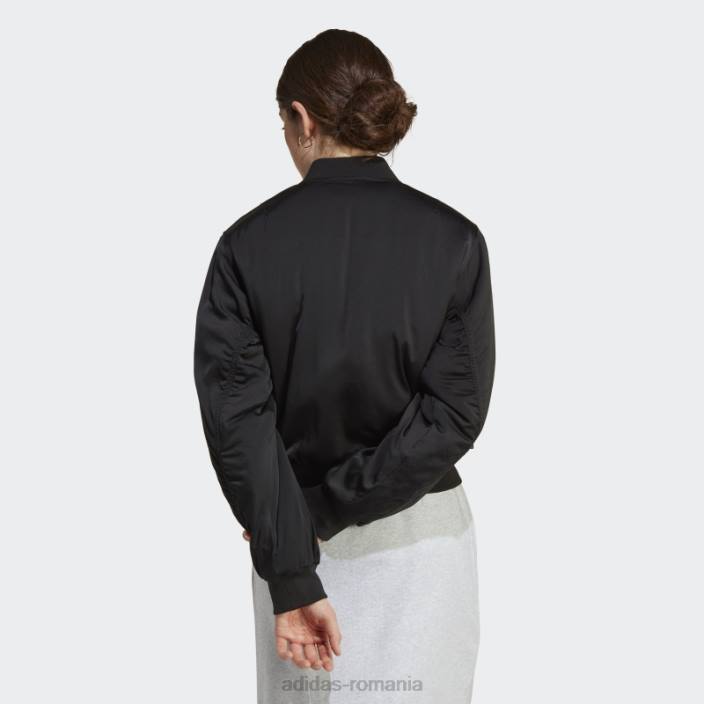 Adidas jachetă bomber premium essentials neagră femei negru 2JBN16664