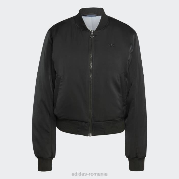Adidas jachetă bomber premium essentials neagră femei negru 2JBN16664