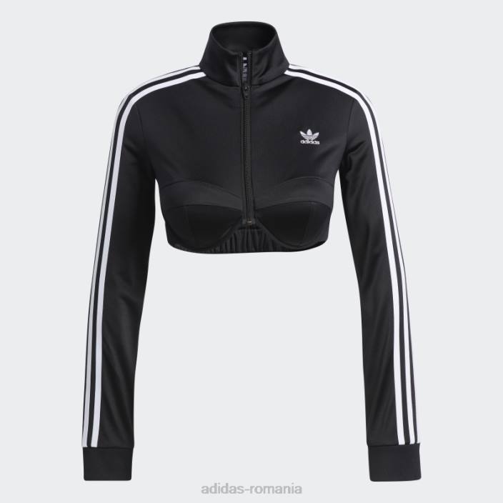 Adidas jachetă de sport neagră cu monogramă jeremy scott femei negru 2JBN10147
