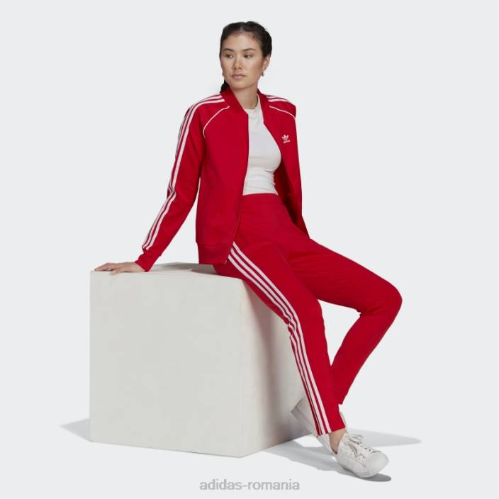 Adidas jachetă de sport primeblue sst roșie femei roșu 2JBN10298