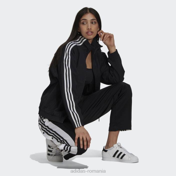 Adidas jachetă neagră adicolor classics cu blocare adidas femei negru 2JBN10257