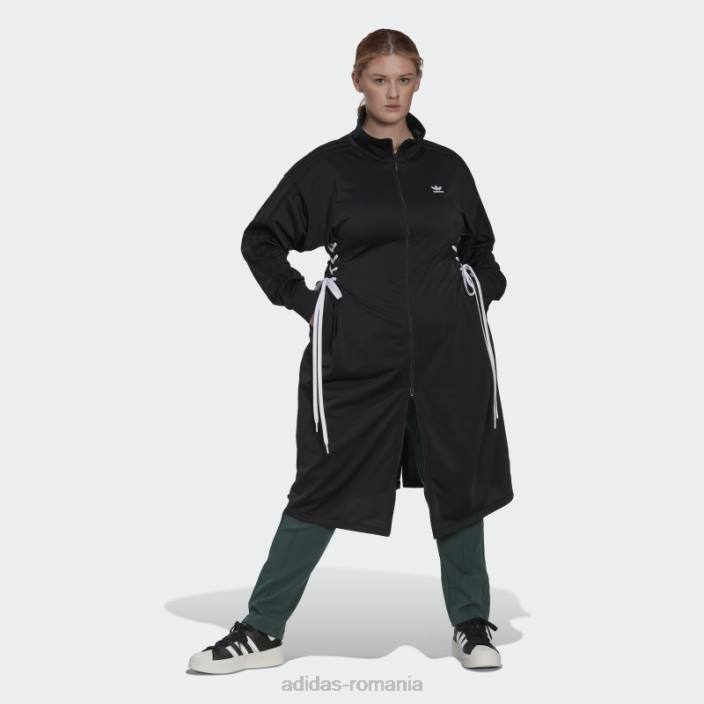 Adidas jachetă neagră întotdeauna originală cu dantelă (mărime plus) femei negru 2JBN10811