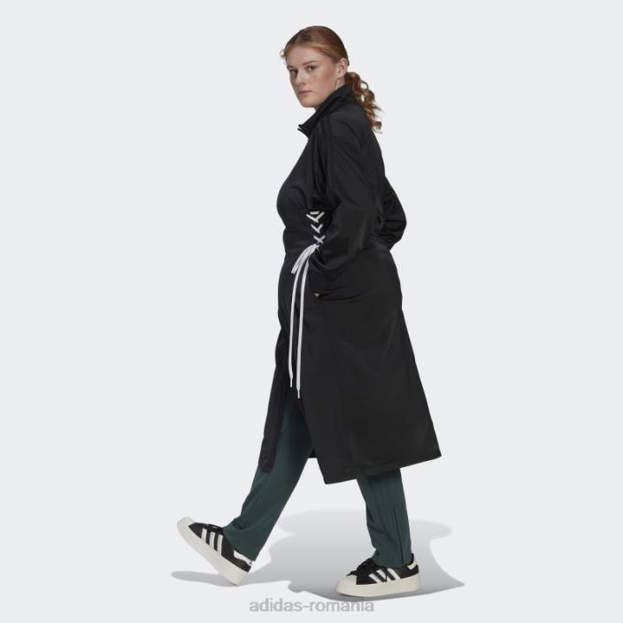 Adidas jachetă neagră întotdeauna originală cu dantelă (mărime plus) femei negru 2JBN10811