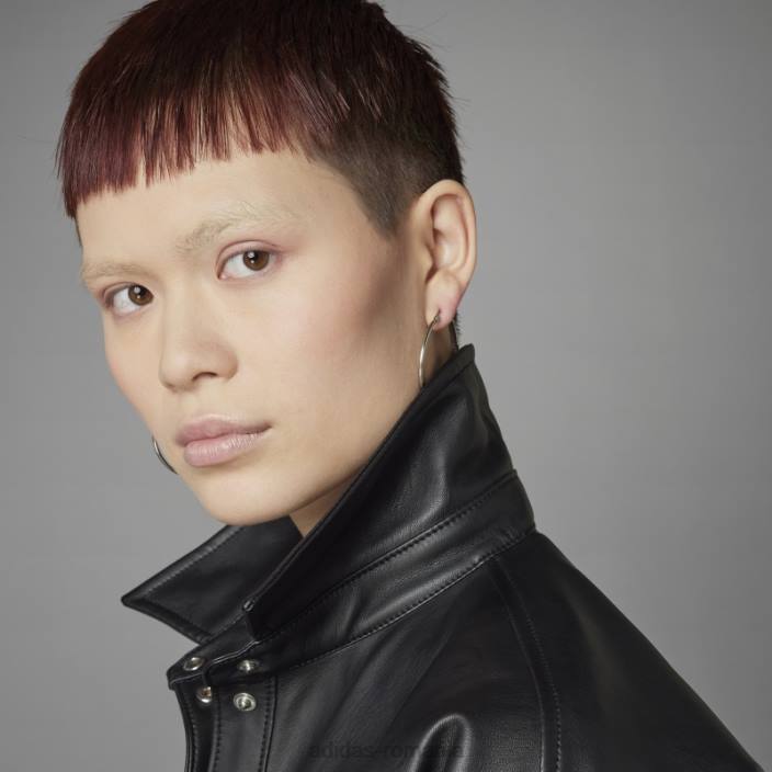 Adidas jachetă neagră întotdeauna originală din piele artificială femei negru 2JBN10597