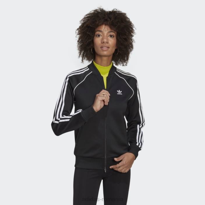 Adidas jachetă neagră primeblue sst femei alb negru 2JBN8848