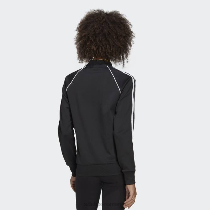 Adidas jachetă primeblue sst neagră femei alb negru 2JBN2708