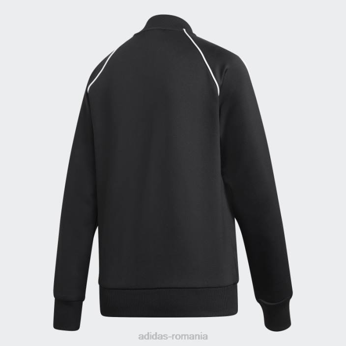 Adidas jachetă primeblue sst neagră femei alb negru 2JBN2708
