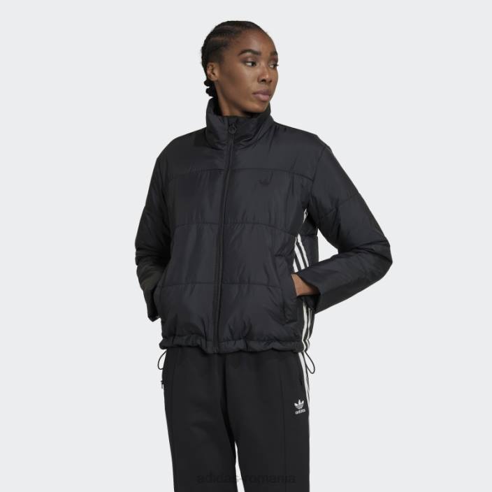 Adidas jachetă puf scurtă neagră femei negru 2JBN17584