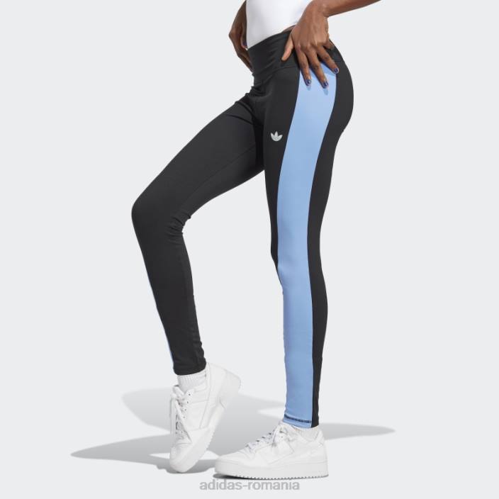 Adidas jambiere cu panou lateral negru femei negru 2JBN9308