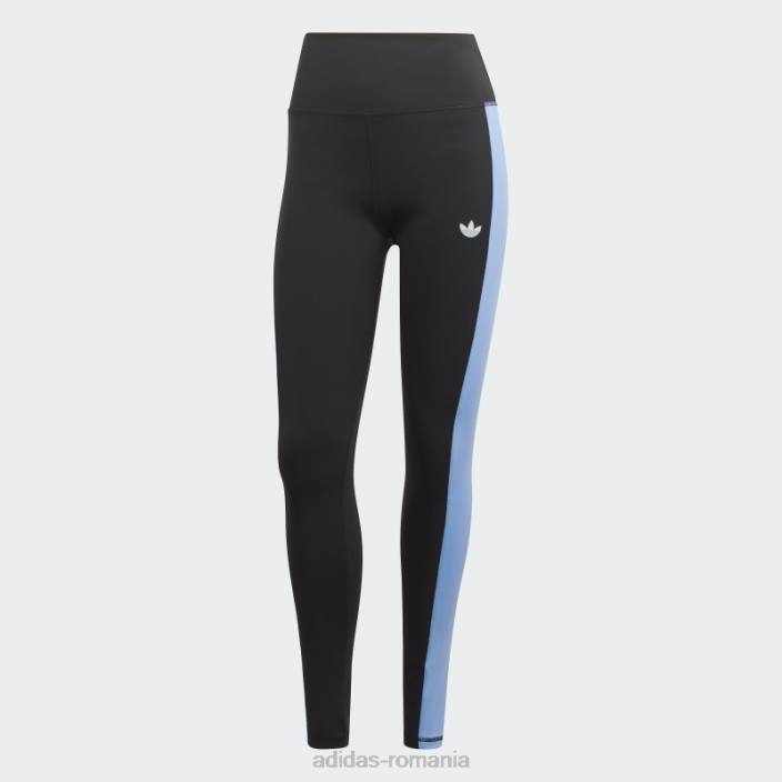 Adidas jambiere cu panou lateral negru femei negru 2JBN9308