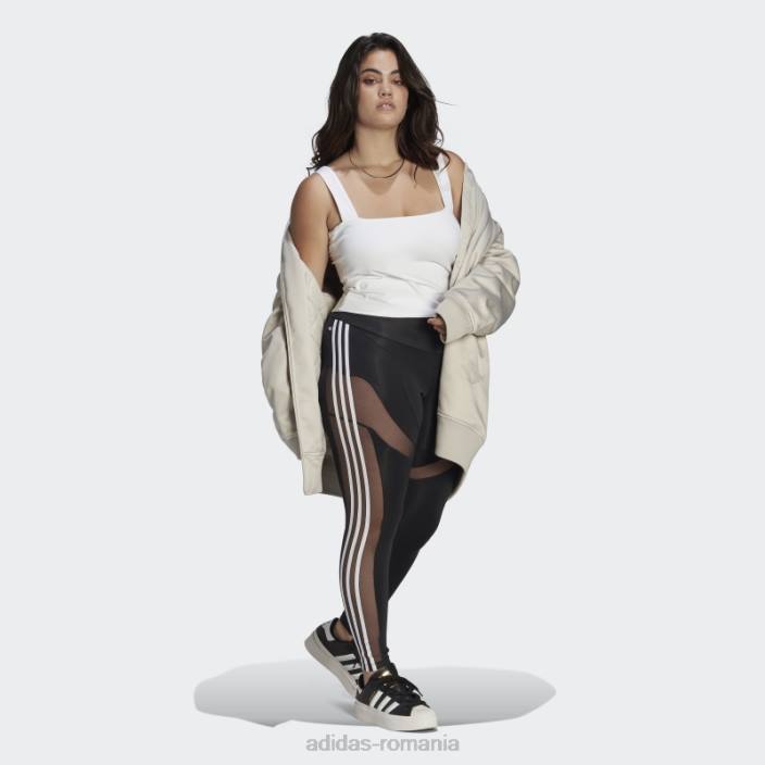 Adidas jambiere din centrul scenei (plus mărime) negru adidas femei negru 2JBN16956