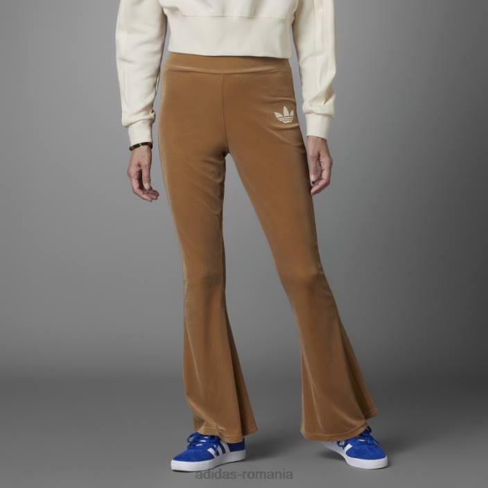 Adidas jambiere evazate maro desert adicolor anii 70 femei desert maro 2JBN2974