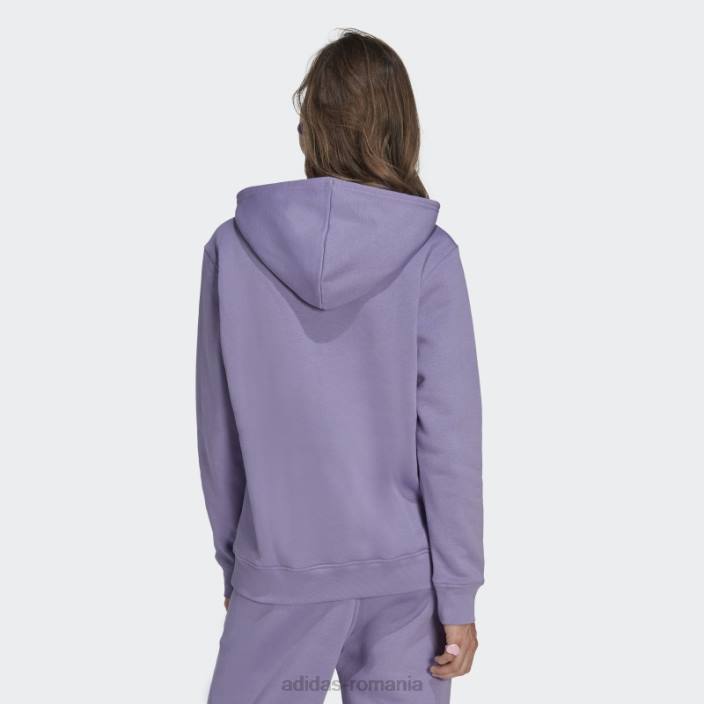 Adidas lila adicolor essentials fleece hoodie adidas femei liliac 2JBN10827