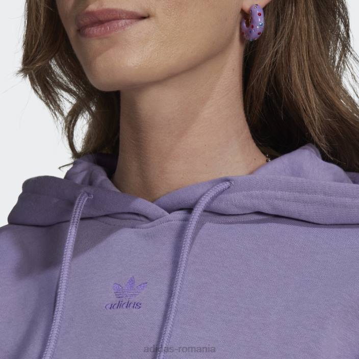 Adidas lila adicolor essentials fleece hoodie adidas femei liliac 2JBN10827