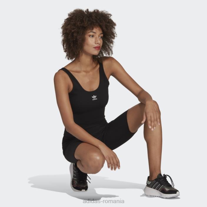 Adidas maiou negru cu nervuri adicolor essentials femei negru 2JBN10408