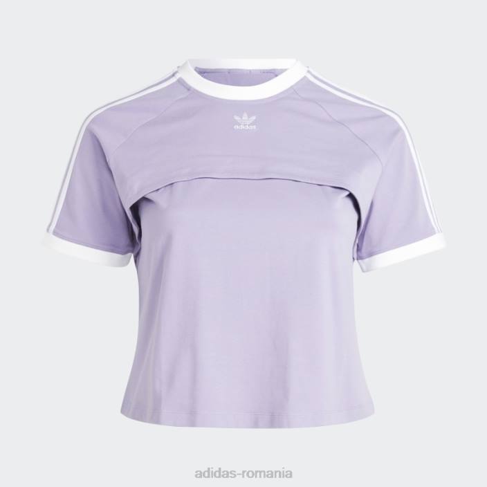 Adidas mereu original tricou (plus size) liliac femei liliac 2JBN17479