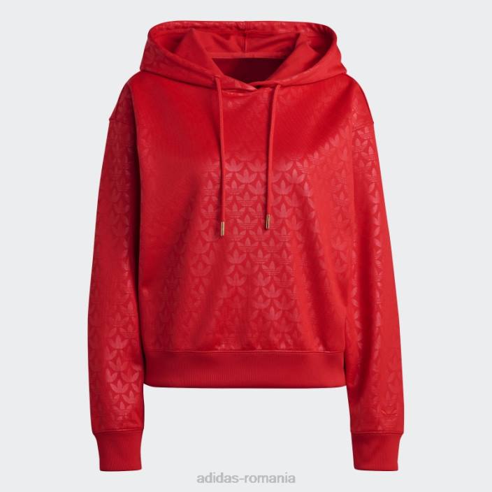 Adidas modă hanorac cu logo stacojiu femei stacojiu 2JBN2321