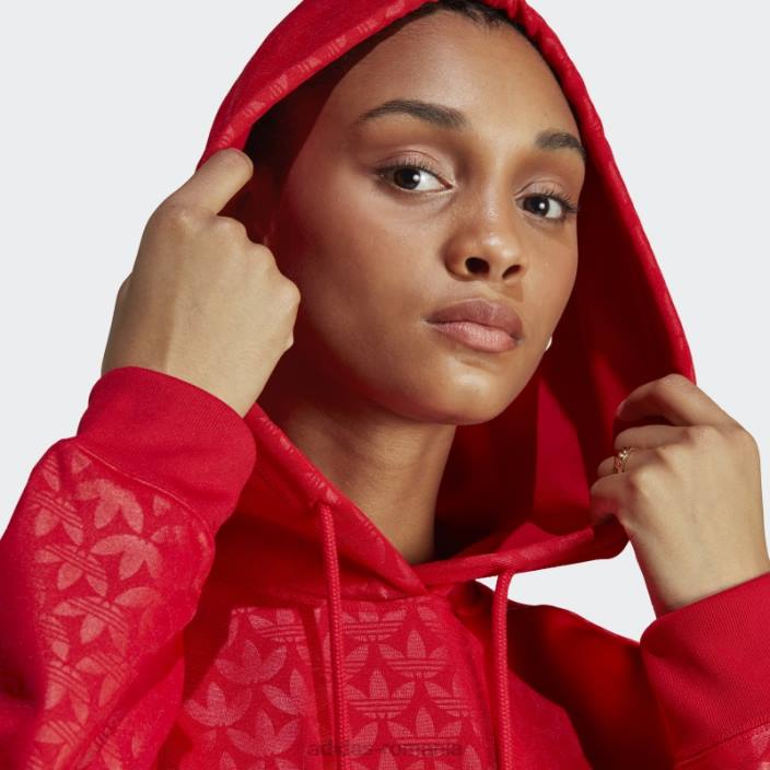 Adidas modă hanorac cu logo stacojiu femei stacojiu 2JBN2321
