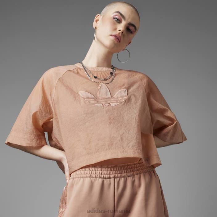 Adidas întotdeauna original cropped tee argilă femei lut 2JBN9680
