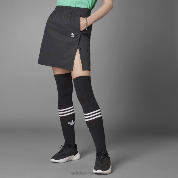 Adidas întotdeauna originală fustă neagră cu nasturi snap femei negru 2JBN10484