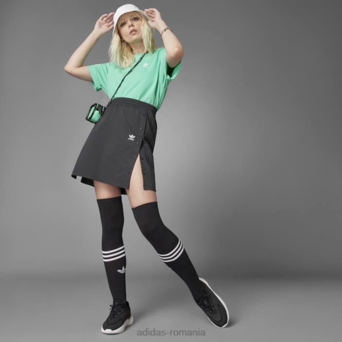 Adidas întotdeauna originală fustă neagră cu nasturi snap femei negru 2JBN10484