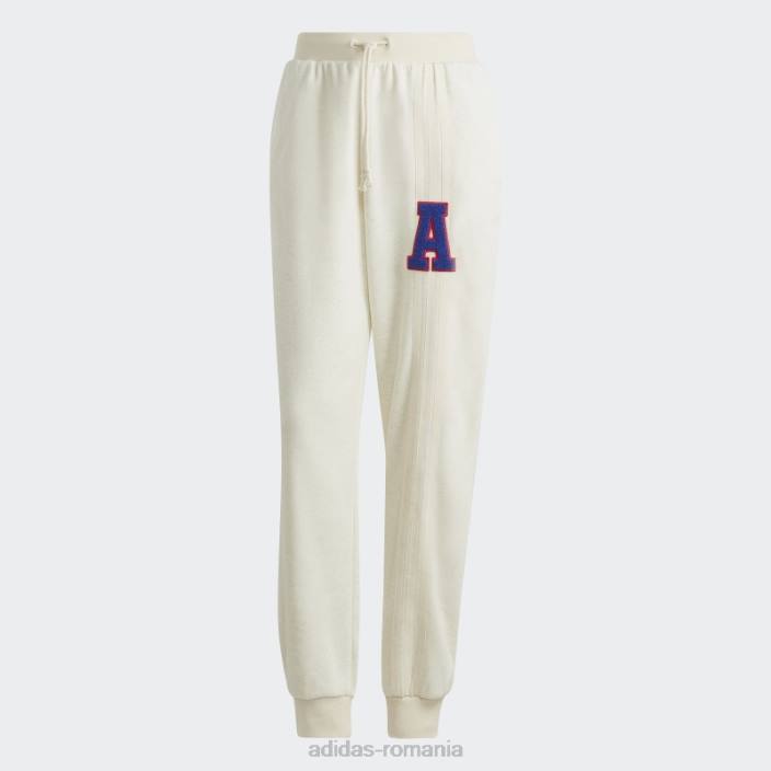 Adidas originals pantaloni de jogging cu 3 dungi alb mel femei alb mel 2JBN17227