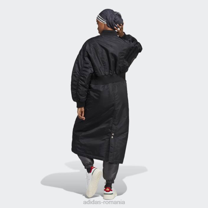 Adidas palton santiago versiune negru albastru femei negru 2JBN17140