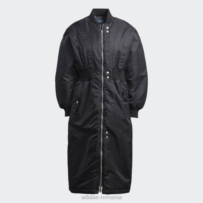 Adidas palton santiago versiune negru albastru femei negru 2JBN17140
