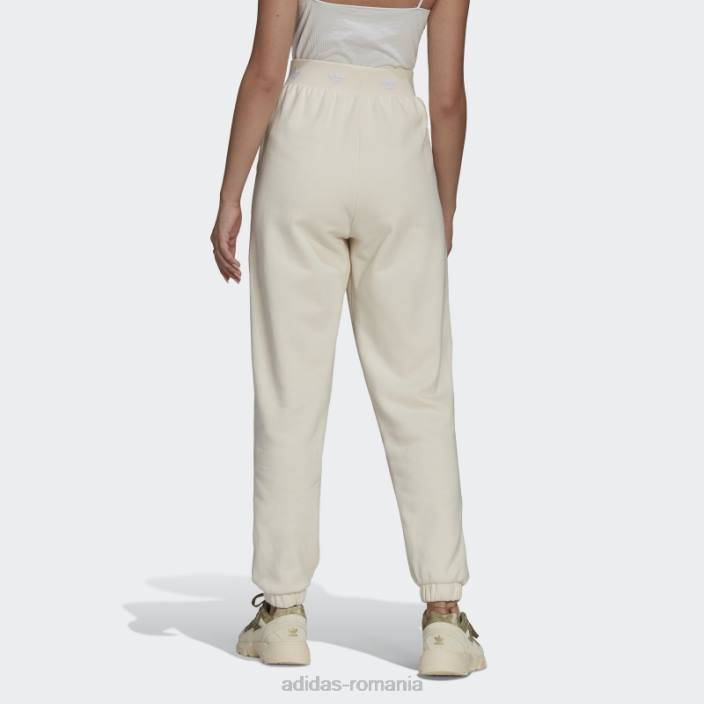 Adidas pantalon alb cu manșete femei alb 2JBN2914