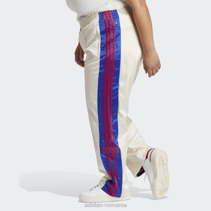 Adidas pantaloni adibreak din satin alb (plus marime) moda femei alb 2JBN9833