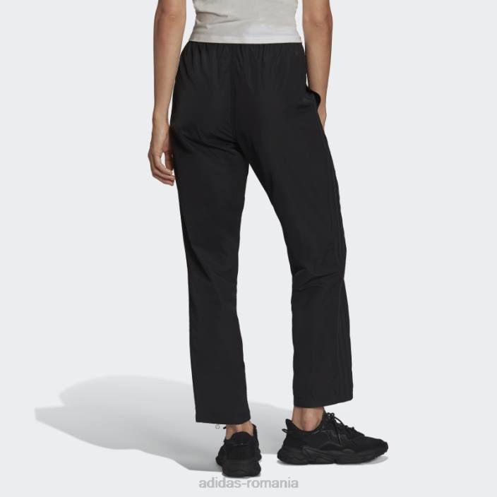 Adidas pantaloni adicolor cu fermoar tiv deschis negri adidas femei negru 2JBN3228