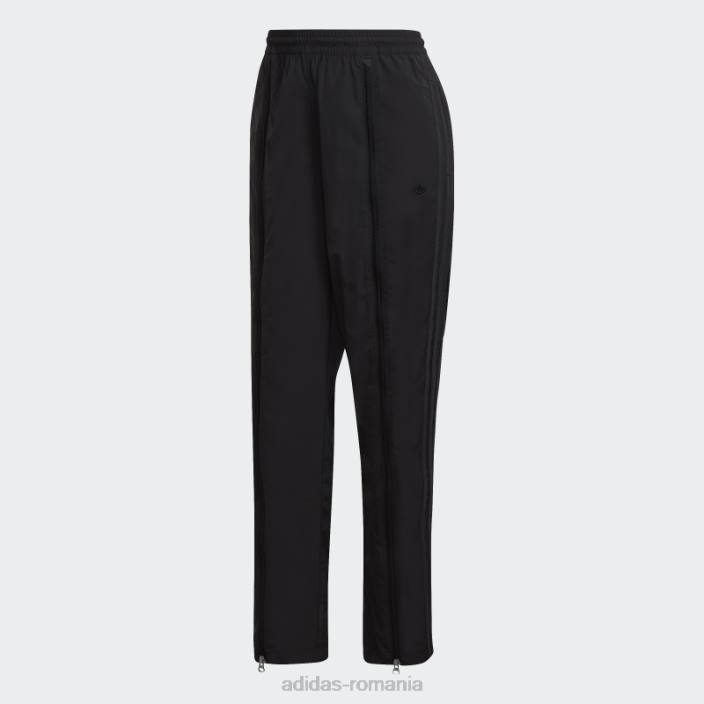 Adidas pantaloni adicolor cu fermoar tiv deschis negri adidas femei negru 2JBN3228