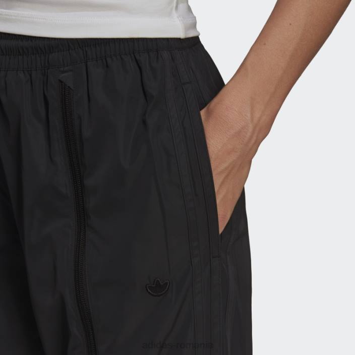 Adidas pantaloni adicolor cu fermoar tiv deschis negri adidas femei negru 2JBN3228
