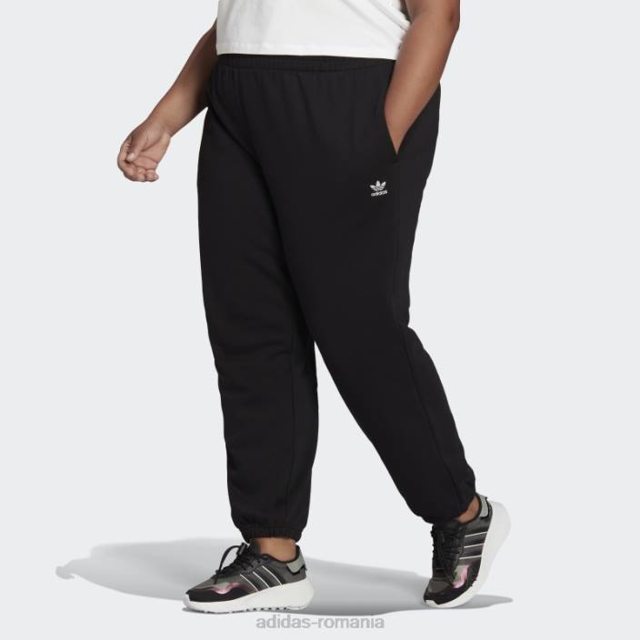 Adidas pantaloni adicolor essentials (plus size) negri femei negru 2JBN8911