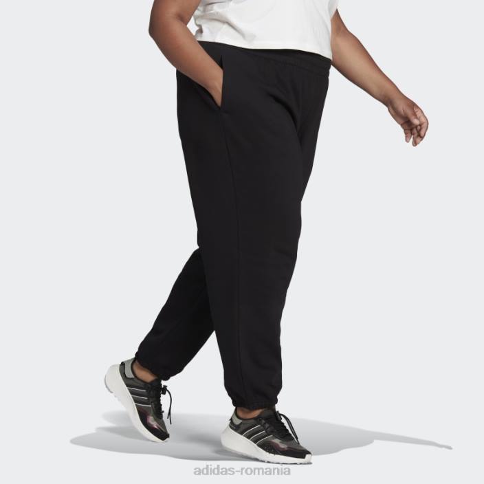 Adidas pantaloni adicolor essentials (plus size) negri femei negru 2JBN8911