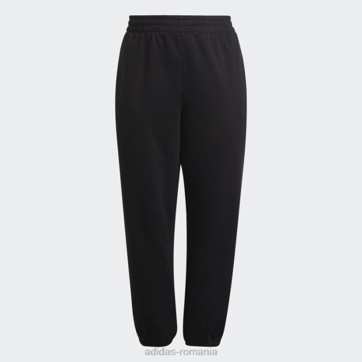 Adidas pantaloni adicolor essentials (plus size) negri femei negru 2JBN8911