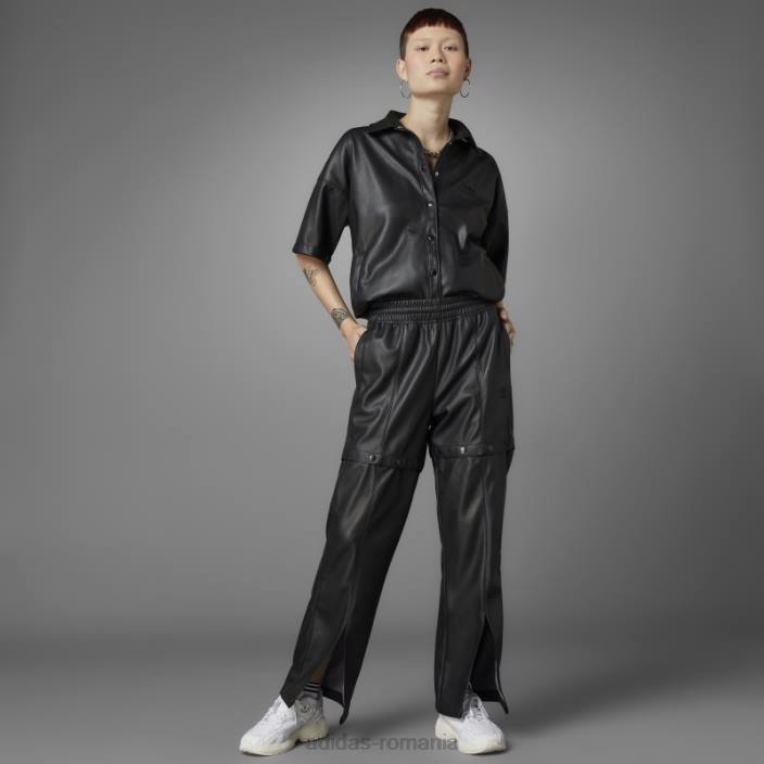 Adidas pantaloni adidas negri întotdeauna originali din piele artificială femei negru 2JBN10635