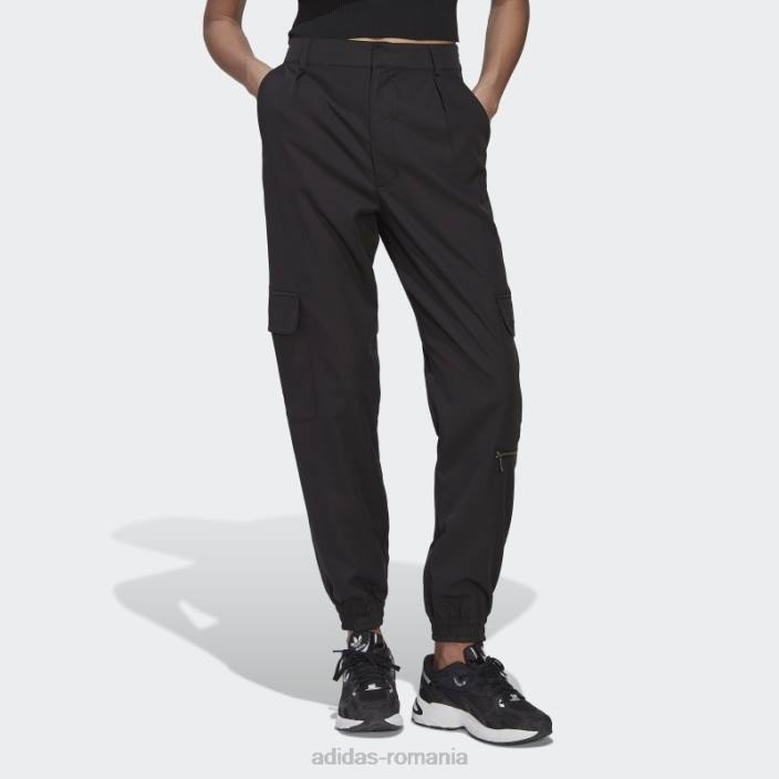 Adidas pantaloni cargo croiți adicolor contempo (neutru de gen) negri adidas femei negru 2JBN3144