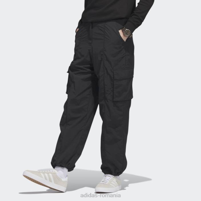 Adidas pantaloni cargo din nailon premium essentials negri adidas femei negru 2JBN10182