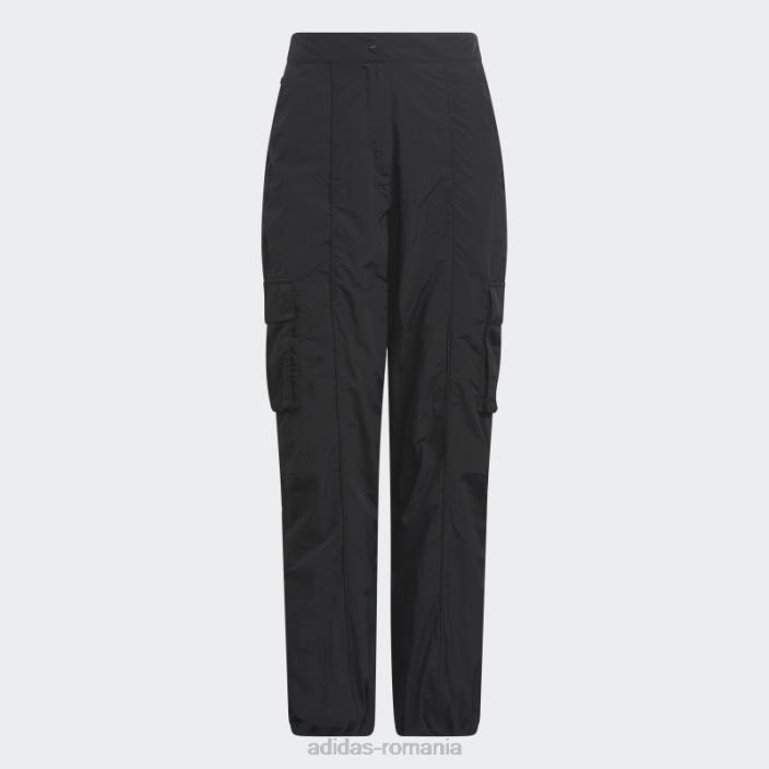 Adidas pantaloni cargo din nailon premium essentials negri adidas femei negru 2JBN10182