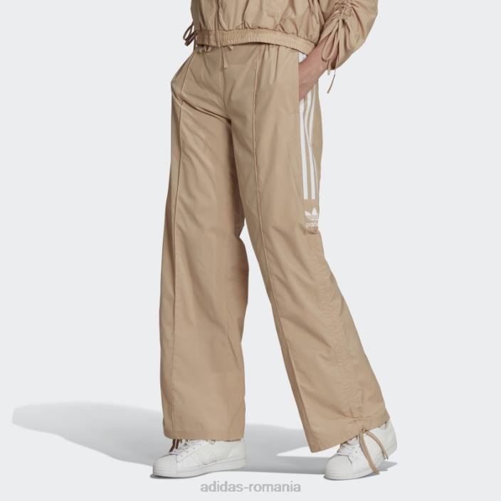 Adidas pantaloni cu volanate bej cu 3 dungi adidas femei bej 2JBN2685