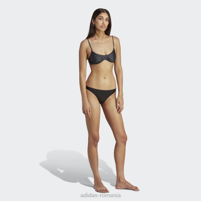 Adidas pantaloni de bikini negri originali Coney Island cool femei zori negru/albastru 2JBN17476