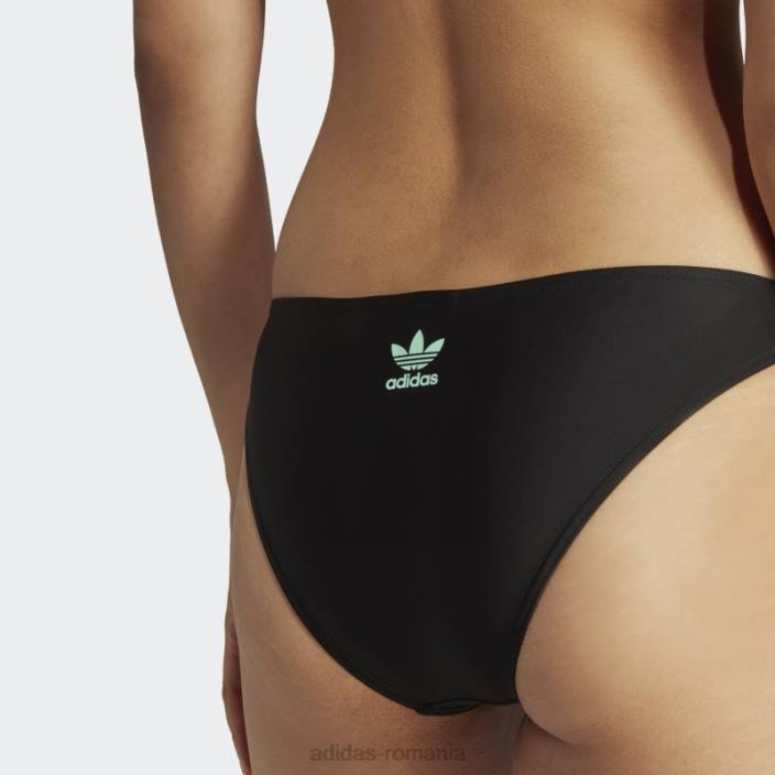 Adidas pantaloni de bikini negri originali Coney Island cool femei zori negru/albastru 2JBN17476