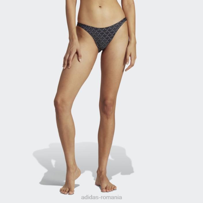 Adidas pantaloni de bikini negru originals monogram femei alb negru 2JBN17189