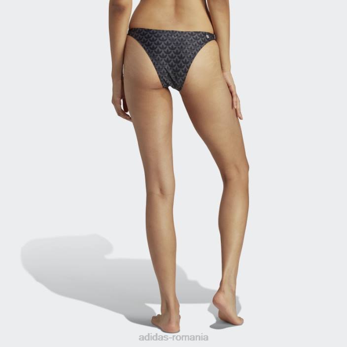 Adidas pantaloni de bikini negru originals monogram femei alb negru 2JBN17189